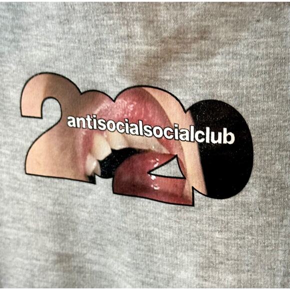 Anti Social Social Club Hoodie | ASSC 2020 Mouth | Size Medium | Brand New - Picture 1 of 6